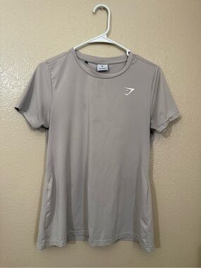 Gymshark Taupe Short Sleeve Training Tee